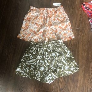 Anthropologie shorts and tank bundle XS